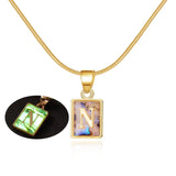 Chic Alphabet Initial Pendants: Elegant Jewelry Gifts-N-22