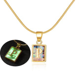 Chic Alphabet Initial Pendants: Elegant Jewelry Gifts-P-24