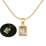 Chic Alphabet Initial Pendants: Elegant Jewelry Gifts-Q-25