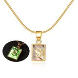Chic Alphabet Initial Pendants: Elegant Jewelry Gifts-S-26