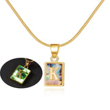 Chic Alphabet Initial Pendants: Elegant Jewelry Gifts-K-9