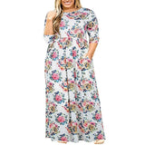 Chic Floral Maxi Dress for Summer Elegance-3