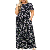 Chic Floral Maxi Dress for Summer Elegance-black-8