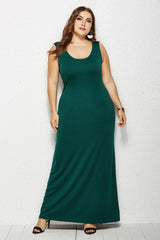 Chic Plus Size Maxi Dresses for Evening Elegance-green-3