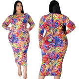 Chic Plus-Size Tiger Print Dress: Style & Comfort-Serpentine-9