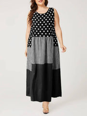 Chic Polka Dot Maxi Dress | Trendy Summer Fashion-Style 1 Red-2