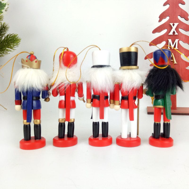 LOVEMI  Christmas 5S Lovemi -  Five hand-painted Christmas tree pendants