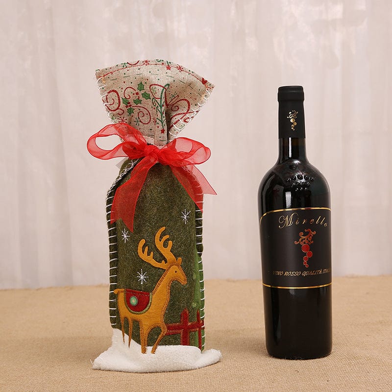 LOVEMI  Christmas Deer Lovemi -  Christmas wine bottle set