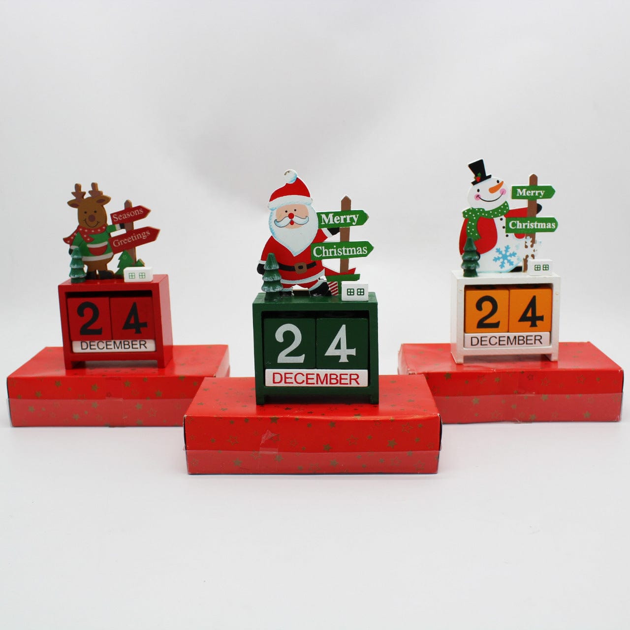 LOVEMI  Christmas Lovemi -  Christmas wooden calendar ornaments