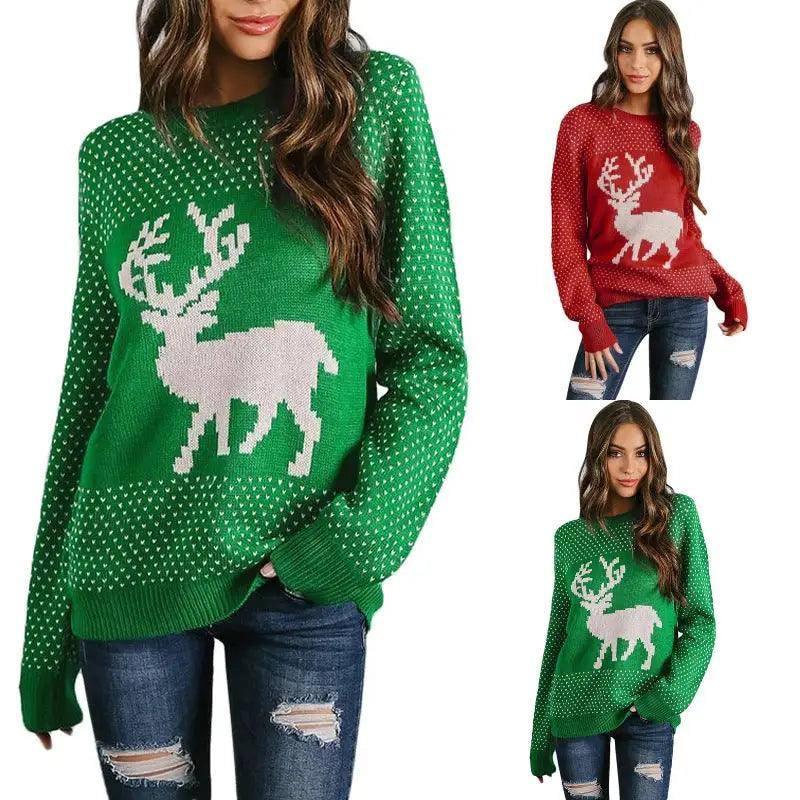 Christmas Pullover Knitted Sweater-1