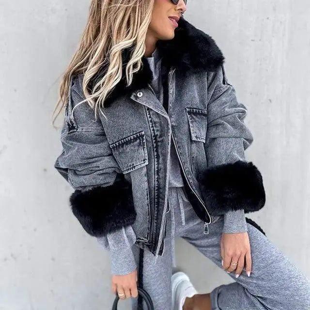 LOVEMI - Thicken Winter Jackets For Women Puffy Wind Warm