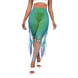 Colorful Little Mermaid Fin Mermaid Digital Print Hip Lift-B2421021-10