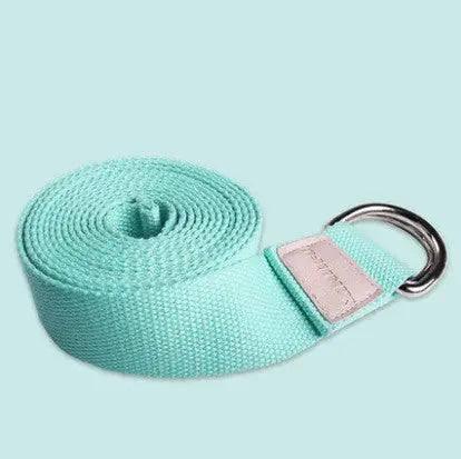 Cotton Yoga Stretch Band Yoga Rope-Green-6