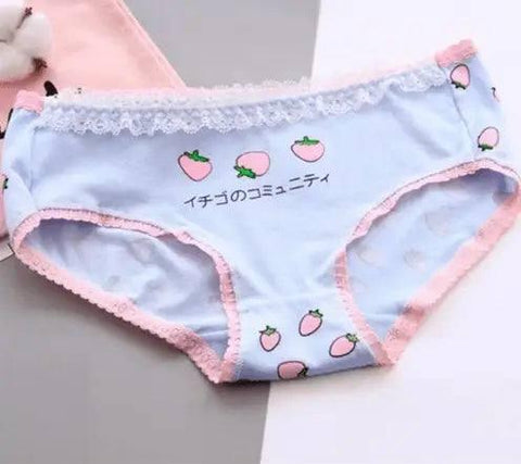 Cute Strawberry Panties Women's Panties Cotton Cotton-17