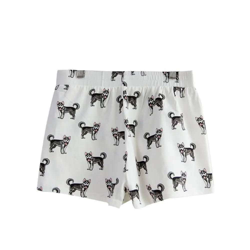 LOVEMI - Dachshund print shorts