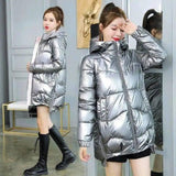 Disposable Cotton Coat Women Bright Face-Dark Grey-4