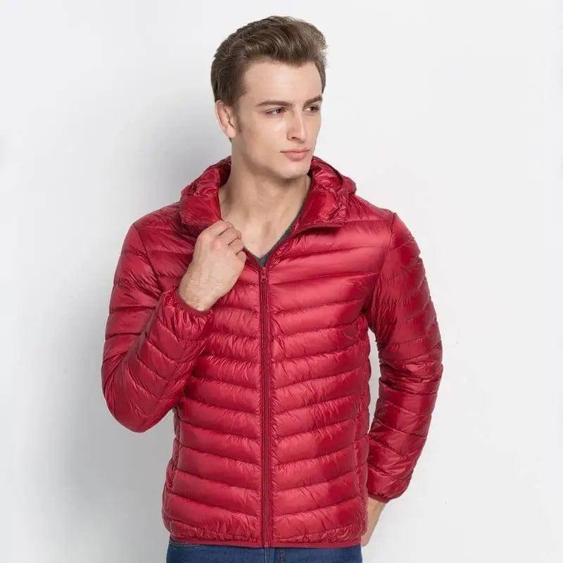 LOVEMI Down Jackets Red / S Lovemi -  Fashionable And Simple Men's Lightweight Down Jacket