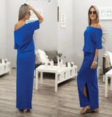 dress new summer dress for the summer women's-Blue-12