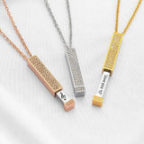 Elegant Crystal Bar Necklaces in Gold & Silver-1