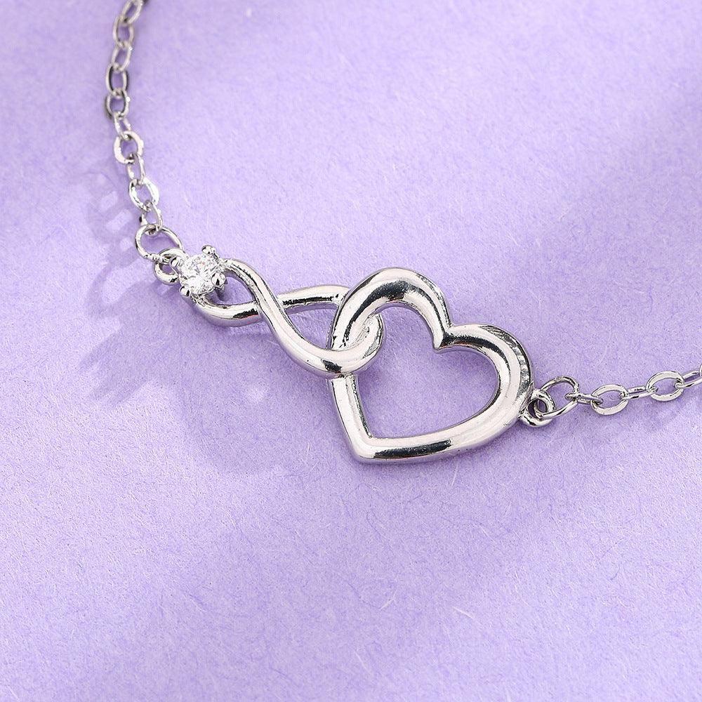 Elegant Heart Charm Bracelets for Women-5