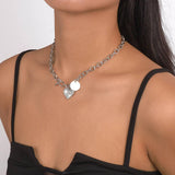 Elegant Heart Pendant Necklace | Sparkle & Gold-6