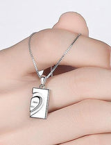 Elegant Heart Pendant Necklaces for Women-D074 Men's 50cm Necklace-10