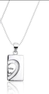 Elegant Heart Pendant Necklaces for Women-D074 Men's 45cm Necklace-3