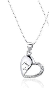 Elegant Heart Pendant Necklaces for Women-D074 Women's 45cm Necklace-4