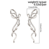 Elegant Silver Ear Cuff Jewelry for Stylish Look-White K-5