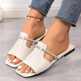 Fashion Rhinestone Strap Design Sandals Summer New Square-6