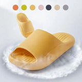 Fashion Simple Solid Color Thickness Slippers-1