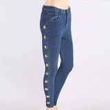 Fashion Tight Hoop Jeans For Women-4