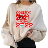 Fleece Christmas Personalized Printing Fashion Loose Sweater-5style-5