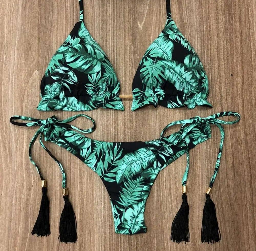 Floral print bikini-2