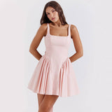 French Suspender Skirt Design Bow 0 LOVEMI  Pink XS 