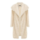 LOVEMI Fur coat Apricot / S Lovemi -  Simplee Winterjacke - Sofia