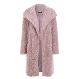 LOVEMI Fur coat Pink / L Lovemi -  Simplee Winterjacke - Sofia