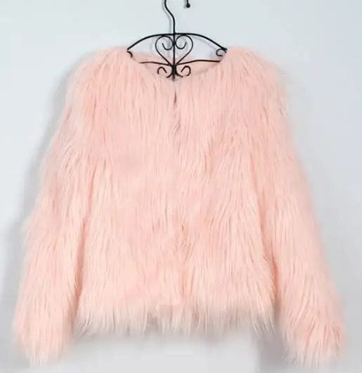 LOVEMI Fur coat Pink3 / S Lovemi -  new autumn and winter foreign trade ladies fur coat