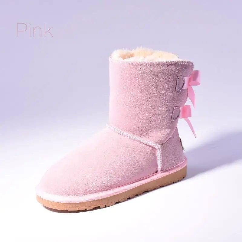 High Quality SALE Women Australia Snow Boots Warm Fur-Pink-10