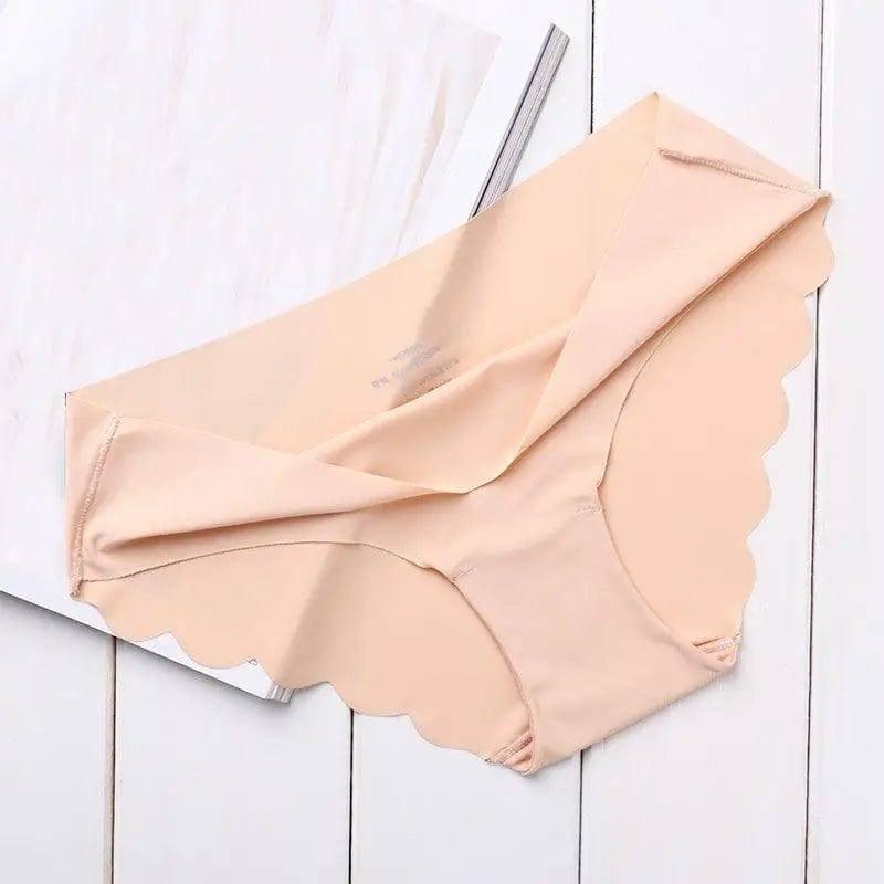 High Quality Womens Seamless Panties Solid Ultra-thin Pant-Khaki-5