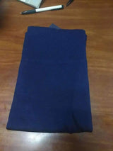 High waist plain leggings-Navy blue-3