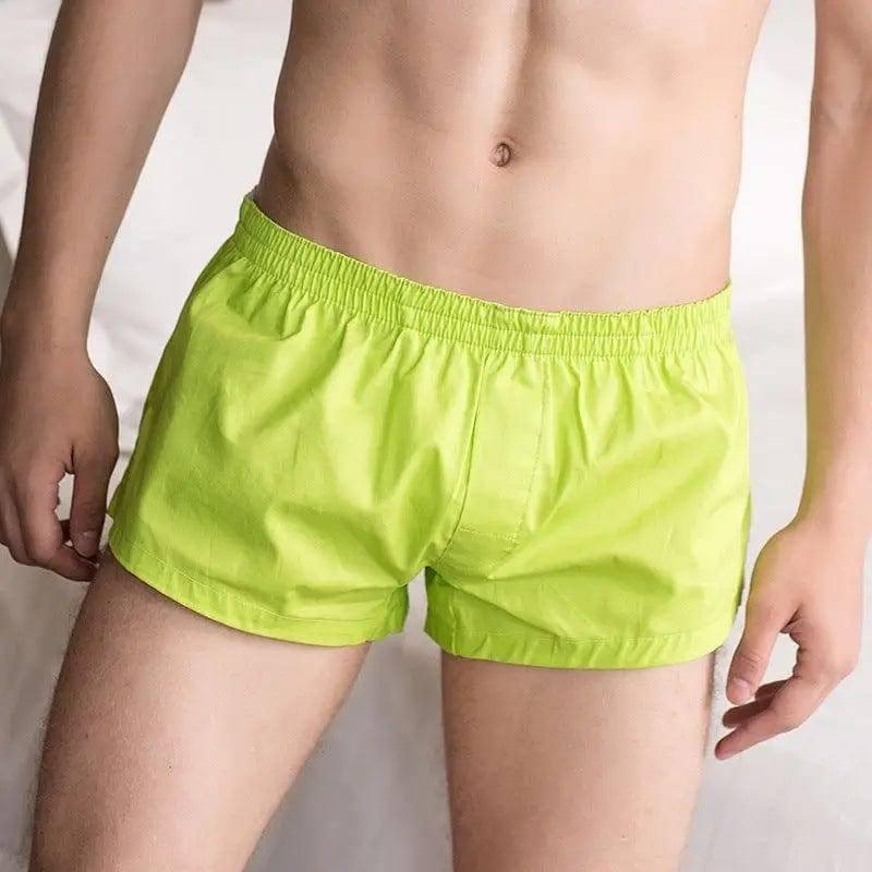 Home boxer track shorts-Green-8