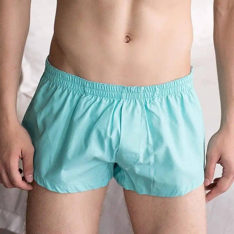 Home boxer track shorts-Skyblue-9