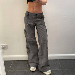 Hot Girl Fried Street Straight Casual Pants American Style-1