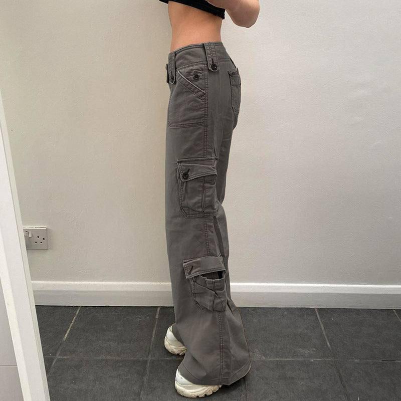 Hot Girl Fried Street Straight Casual Pants American Style-2