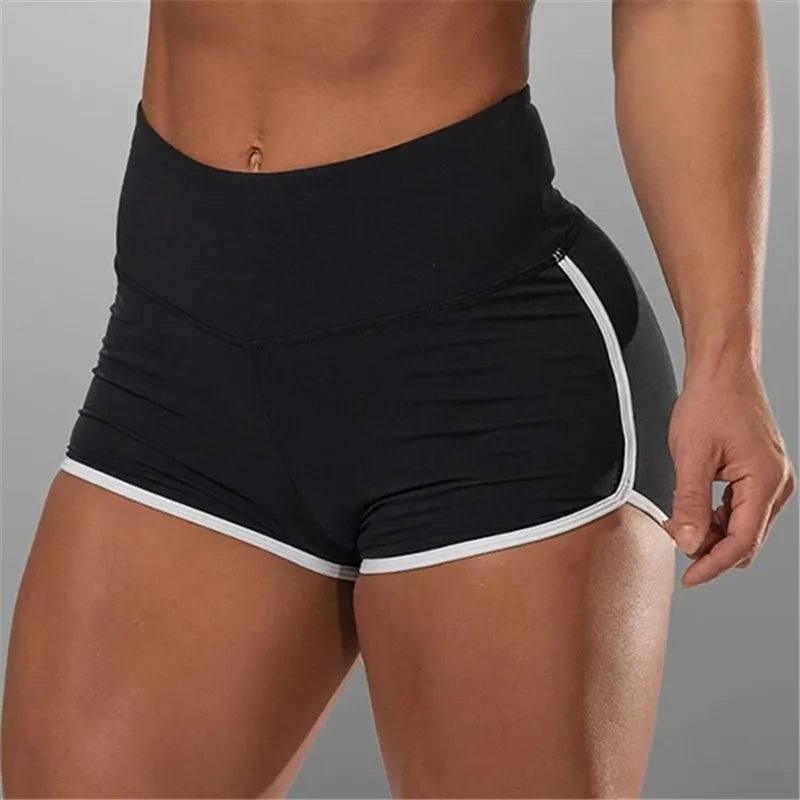 Sports Shorts High Waist Shorts-black-3