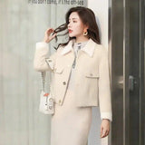 Korean Style Loose Little Woolen Coat-2