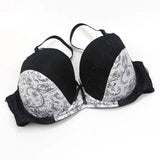 Lace Print Color Block Lingerie-4