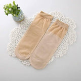 Ladies Cotton Bottom Short Stockings Non-Slip Cotton Bottom-Skin-2