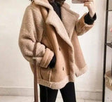 LOVEMI - Lamb fur coat